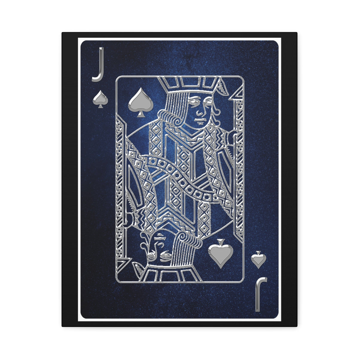 Jack Of Spades Space Background Playing Card Canvas Wall Art for Home Decor Ready-to-Hang-Express Your Love Gifts