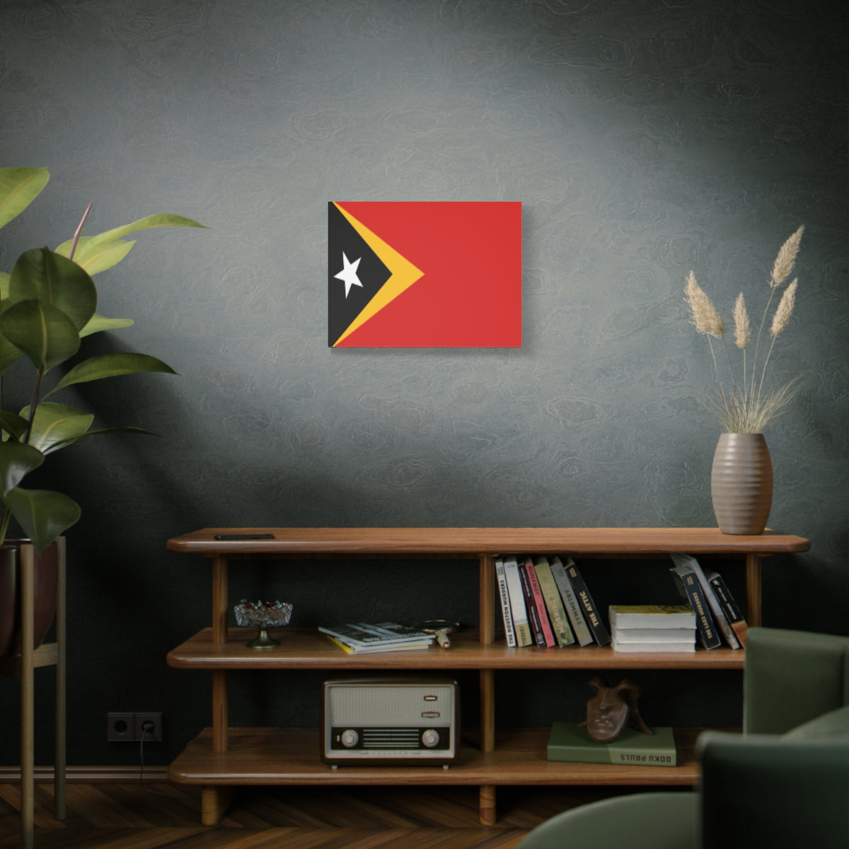 Timor-Leste Country Flag Canvas Vibrant Wall Art Unframed Home Decor-Express Your Love Gifts