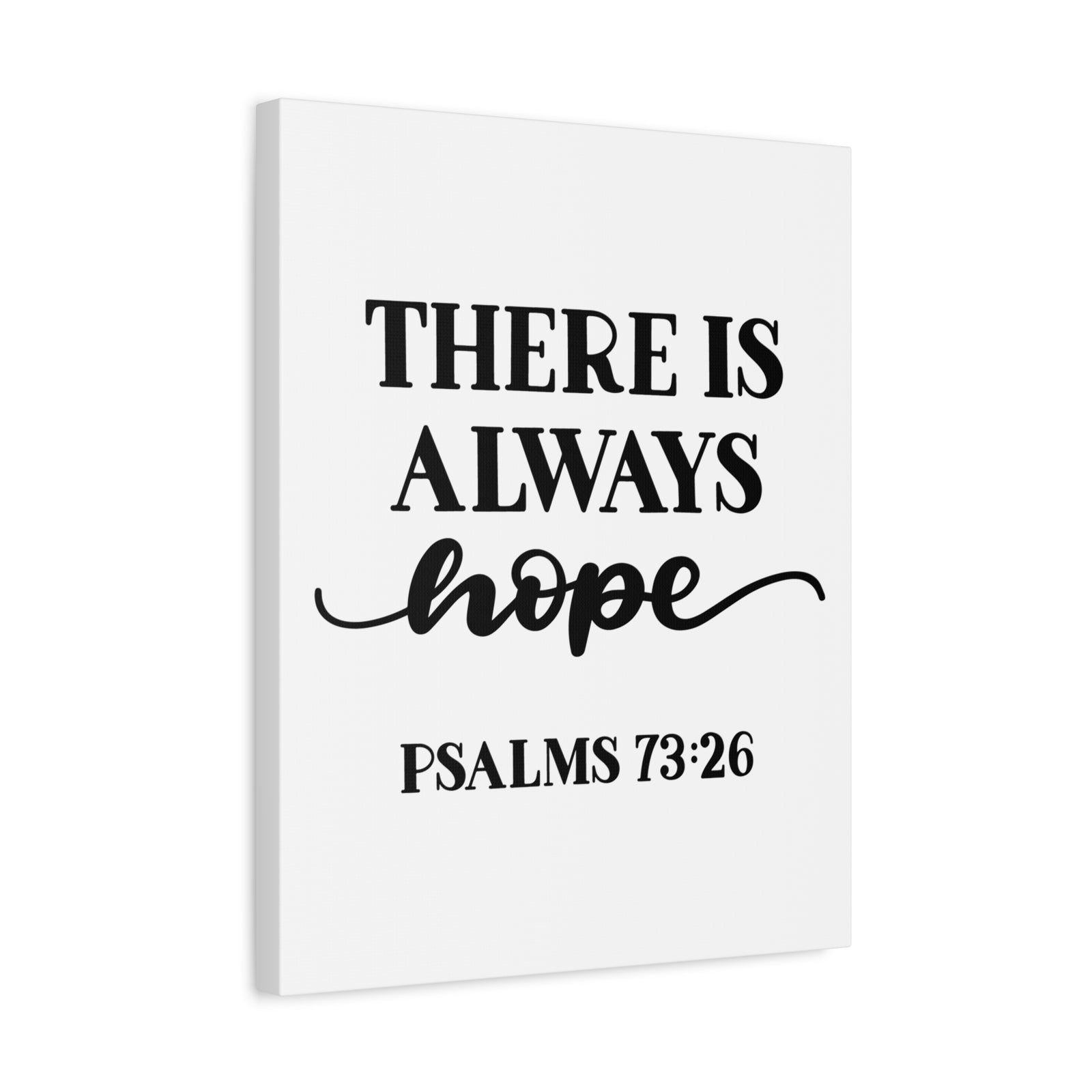 Scripture Canvas Hope Psalms 73:26 Christian Wall Art Bible Verse Print Ready to Hang-Express Your Love Gifts