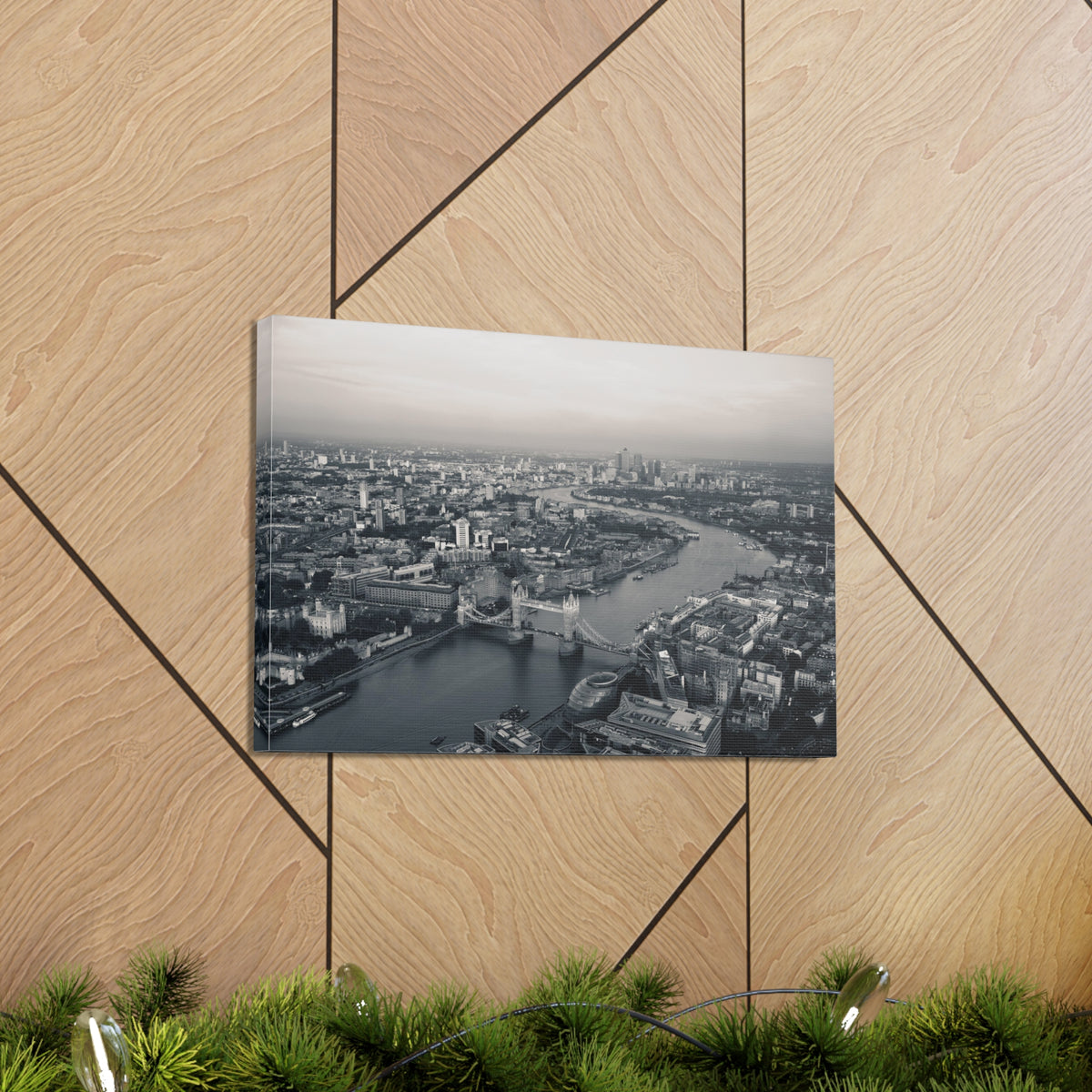 London Black And White Skyline Canvas Artwork High-Quality Breathtaking Stunning Cityscape for Home Decor Ready to Hang-Express Your Love Gifts