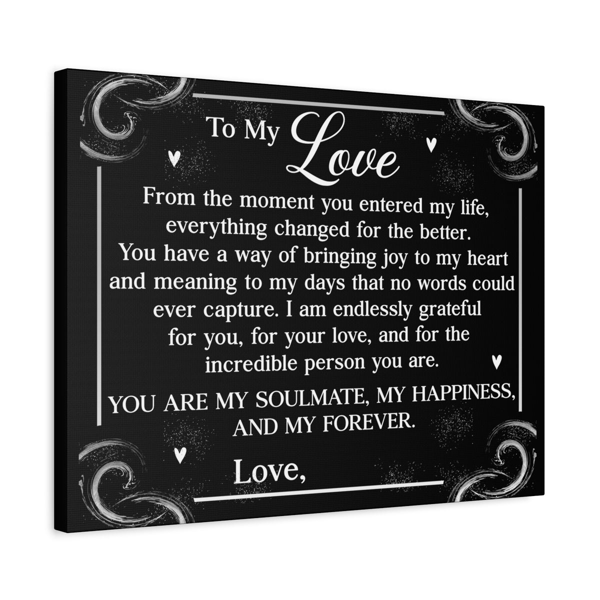 Personalized You Are My Soulmate Romantic Inspirational Print Ready to Hang Artwork Unframed-Express Your Love Gifts