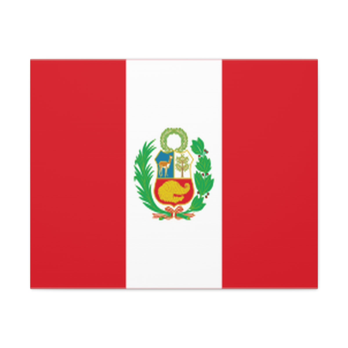 Peru Country Flag Canvas Vibrant Wall Art Unframed Home Decor-Express Your Love Gifts