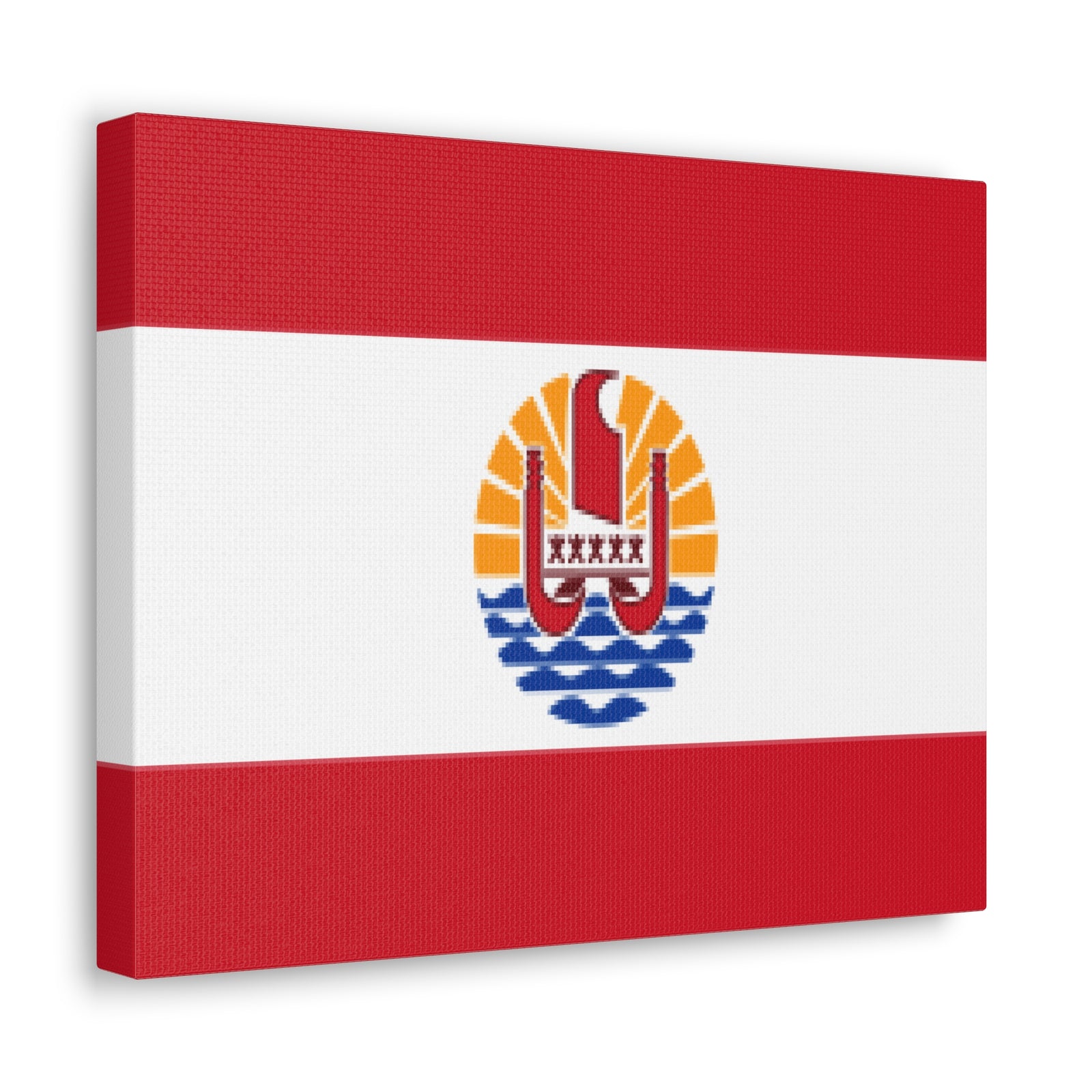 French Polynesia Country Flag Canvas Vibrant Wall Art Unframed Home Decor-Express Your Love Gifts