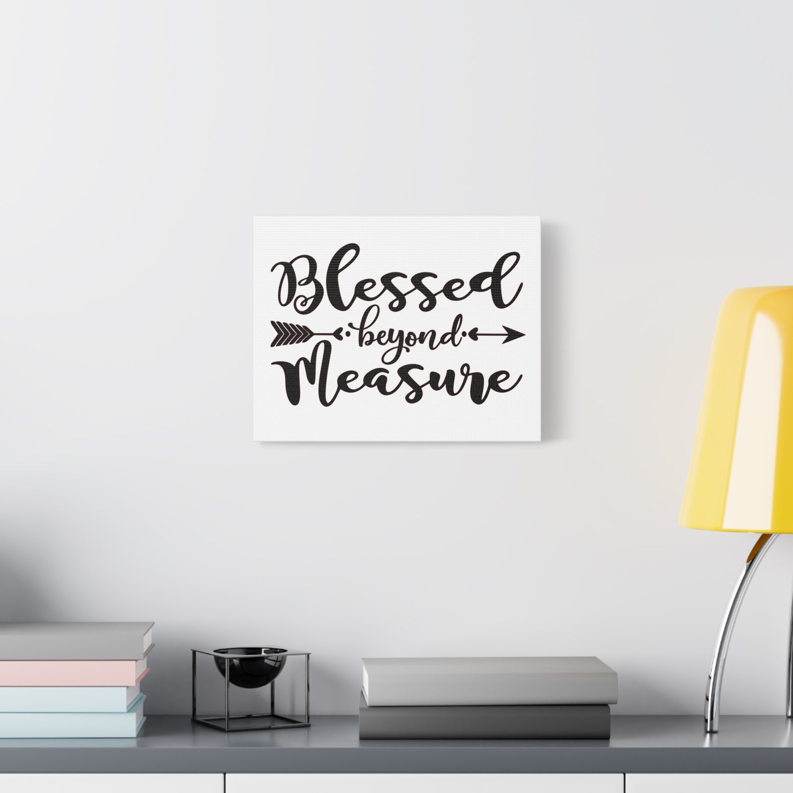 Scripture Canvas Blessed Beyond Measure Psalm 31:19 Christian Wall Art Print Ready to Hang-Express Your Love Gifts
