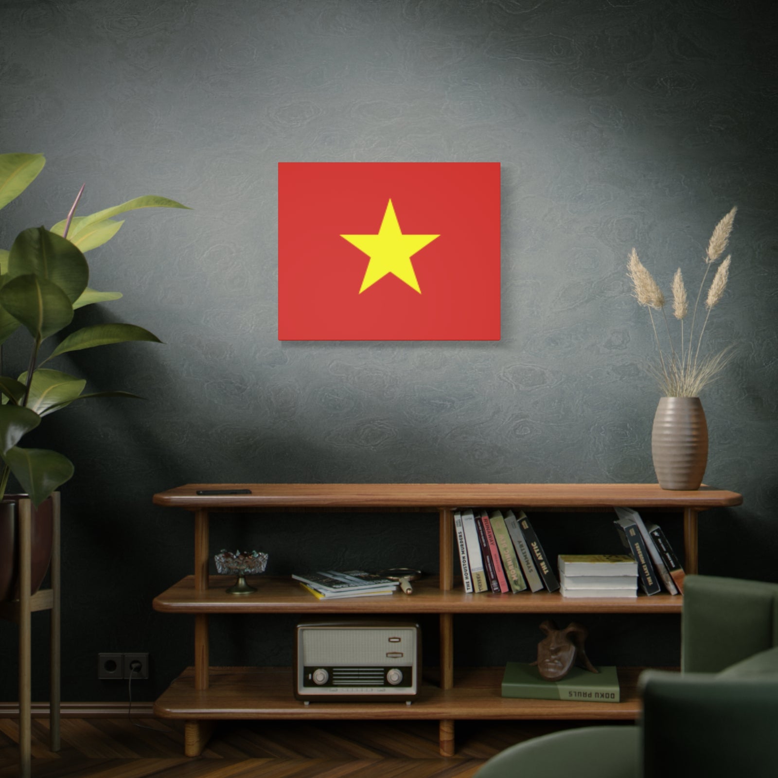 Vietnam Country Flag Canvas Vibrant Wall Art Unframed Home Decor-Express Your Love Gifts