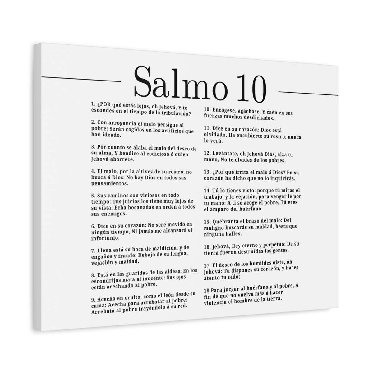 Salmo 10 Impresión De Arte Cristiano en la Pared Lista Para Colgar-Express Your Love Gifts