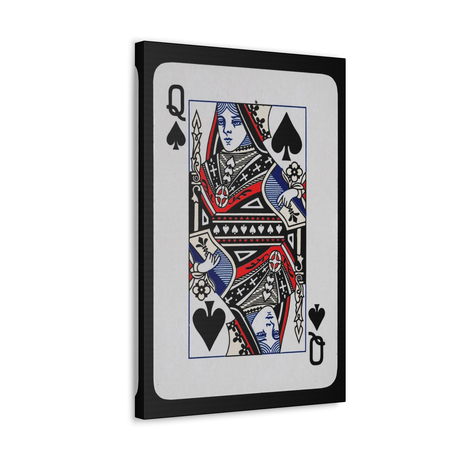 Queen of Spades Playing Card Canvas Wall Art for Home Decor Ready-to-Hang-Express Your Love Gifts