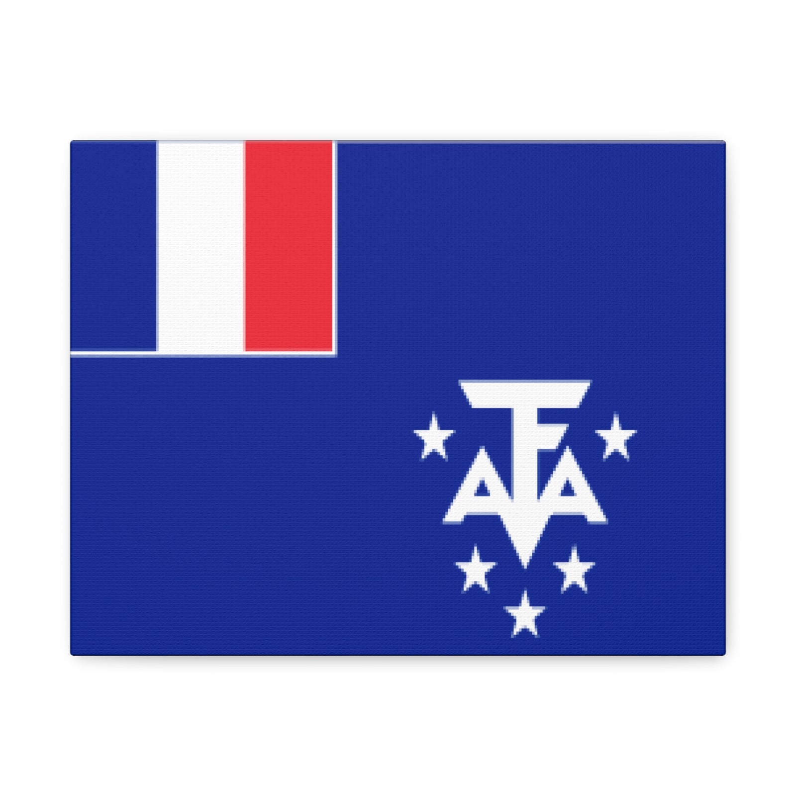 French Southern and Antarctic Lands Country Flag Canvas Vibrant Wall Art Unframed Home Decor-Express Your Love Gifts