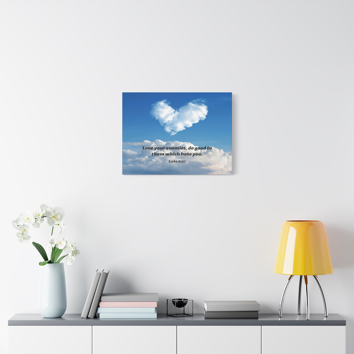 Scripture Walls Love Your Enemies Luke 6:27 Bible Verse Canvas Christian Wall Art Ready to Hang-Express Your Love Gifts