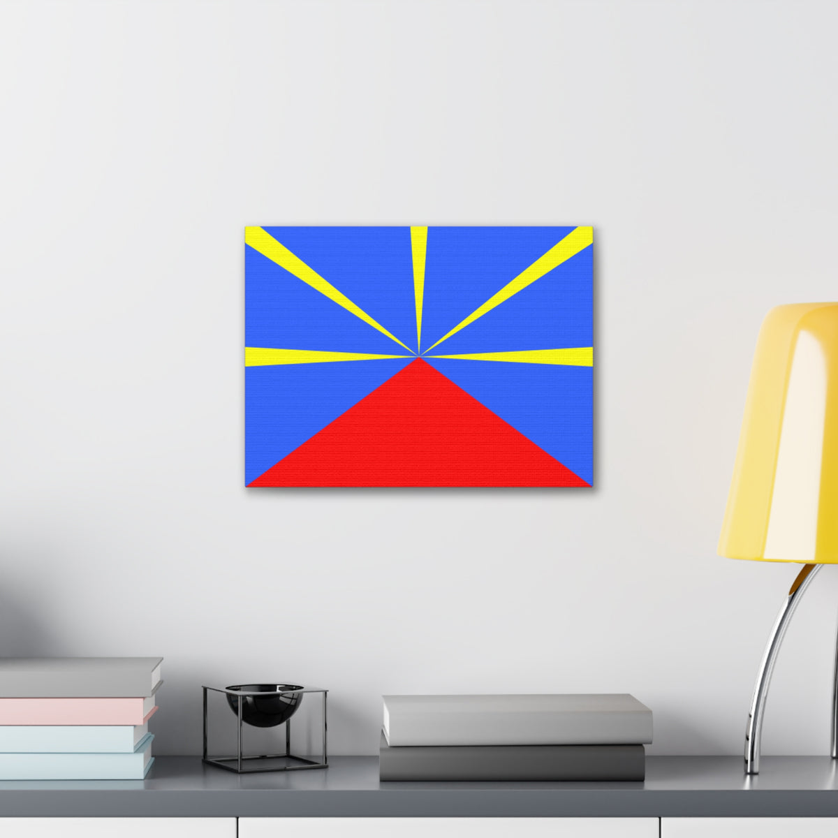 Réunion Country Flag Canvas Vibrant Wall Art Unframed Home Decor-Express Your Love Gifts