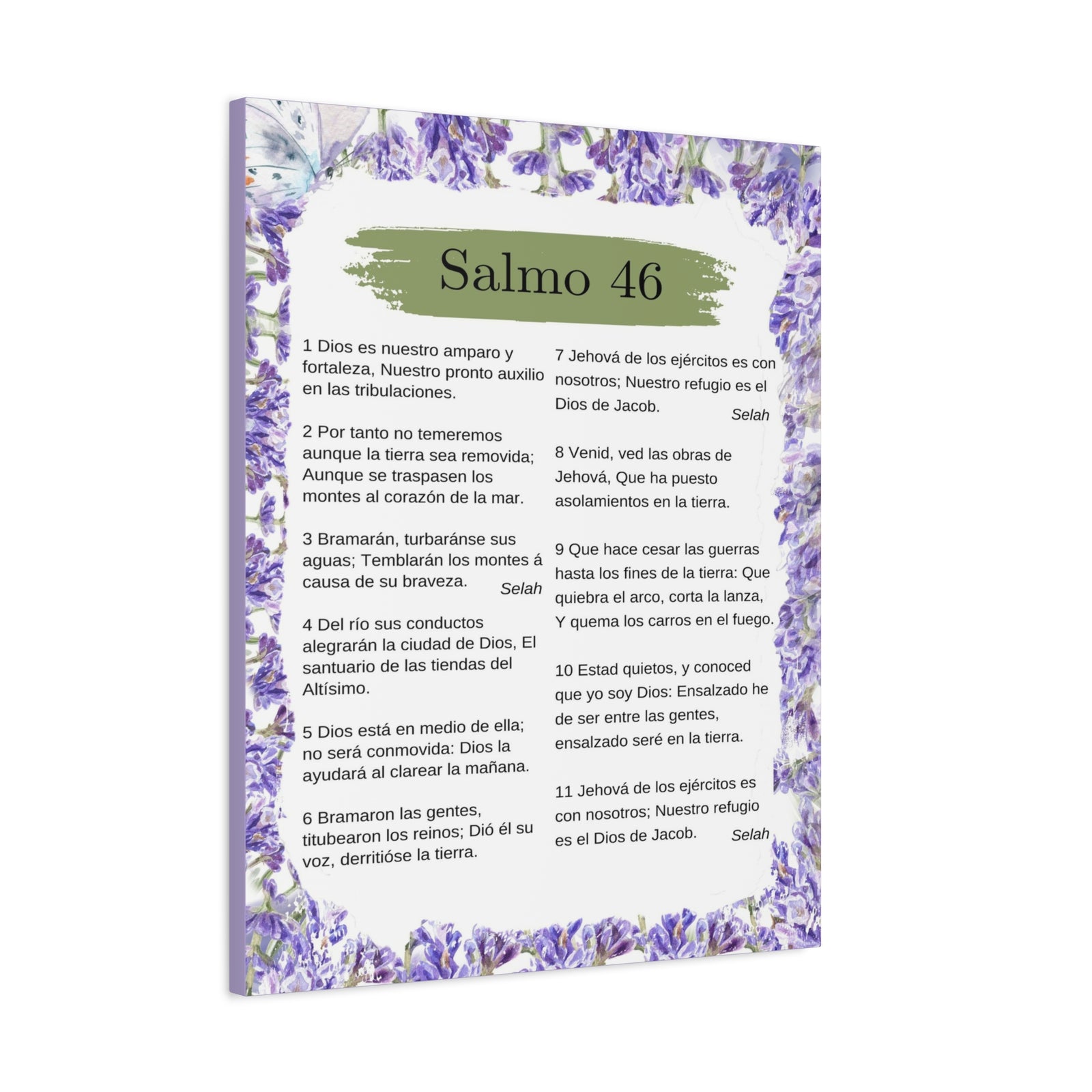 Salmo 46 Impresión De Arte Cristiano en la Pared Lista Para Colgar-Express Your Love Gifts