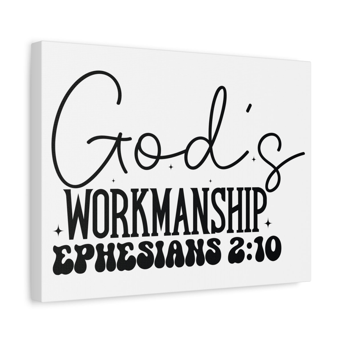 Scripture Walls Ephesians 2:10 I am God's Workmanship Bible Verse Canvas Christian Wall Art Ready to Hang Unframed-Express Your Love Gifts