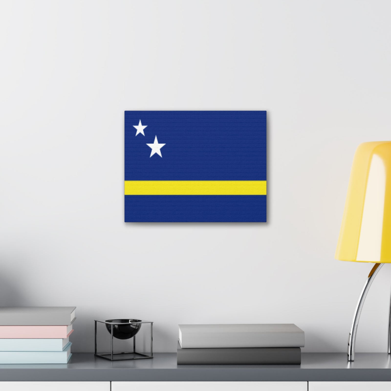 Curacao Country Flag Canvas Vibrant Wall Art Unframed Home Decor-Express Your Love Gifts