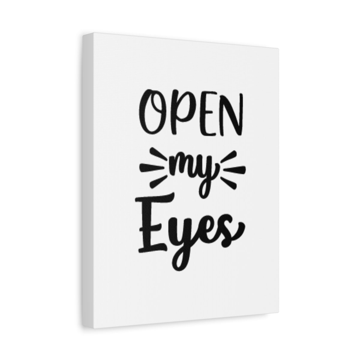 Scripture Canvas Open My Eyes Psalm 119:18 Cursive Christian Wall Art Bible Verse Print Ready to Hang-Express Your Love Gifts