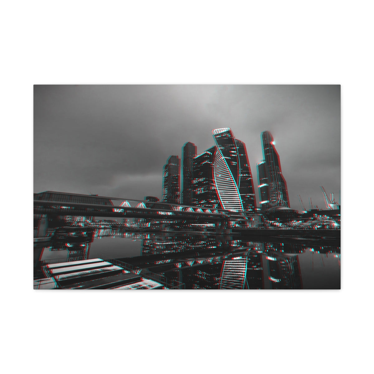 Moscow Black And White Skyline Canvas Artwork High-Quality Breathtaking Stunning Cityscape for Home Decor Ready to Hang-Express Your Love Gifts