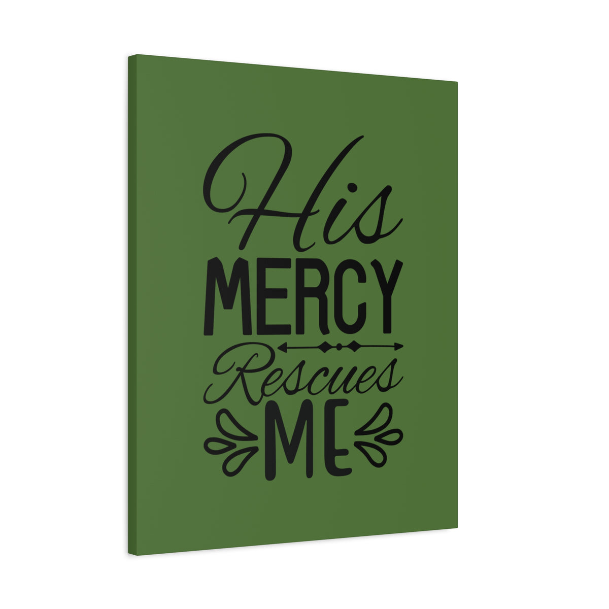 Scripture Walls Rescues Me Dark Green Psalm 71:2 Bible Canvas Christian Wall Art Ready to Hang-Express Your Love Gifts