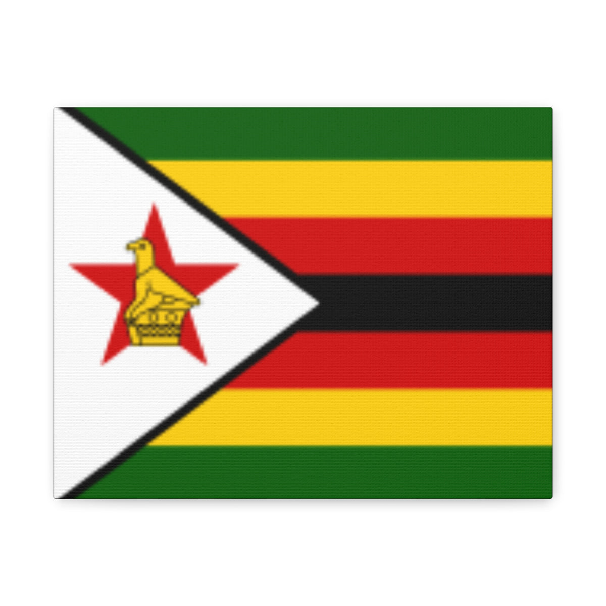 Zimbabwe Country Flag Canvas Vibrant Wall Art Unframed Home Decor-Express Your Love Gifts