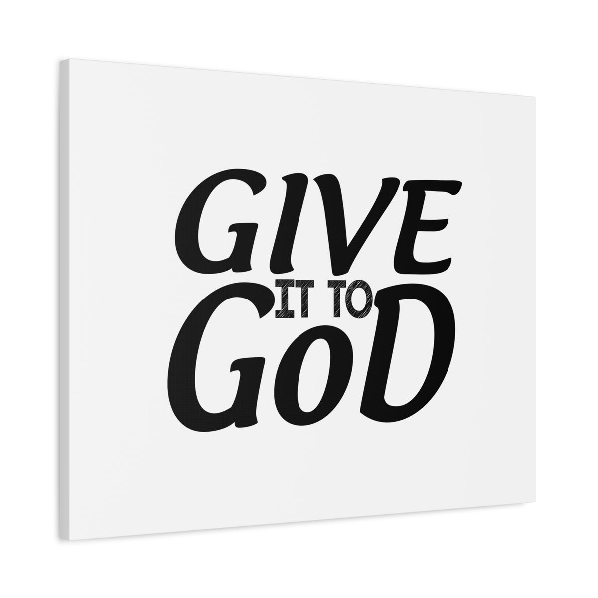 Scripture Canvas Give To God Psalm 55:22 Christian Wall Art Bible Verse Print Ready to Hang-Express Your Love Gifts