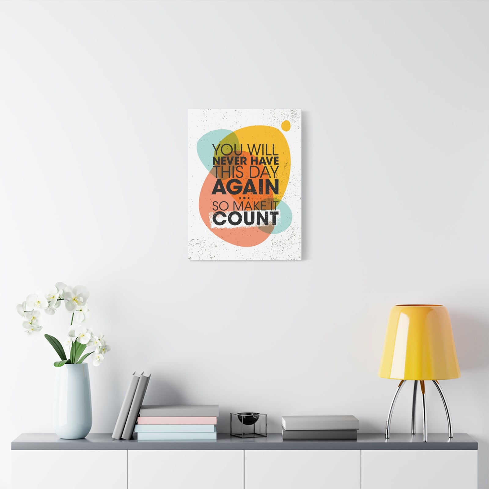Inspirational Wall Art Make This Day Count Motivation Wall Decor for Home Office Gym Inspiring Success Quote Print Ready to Hang-Express Your Love Gifts