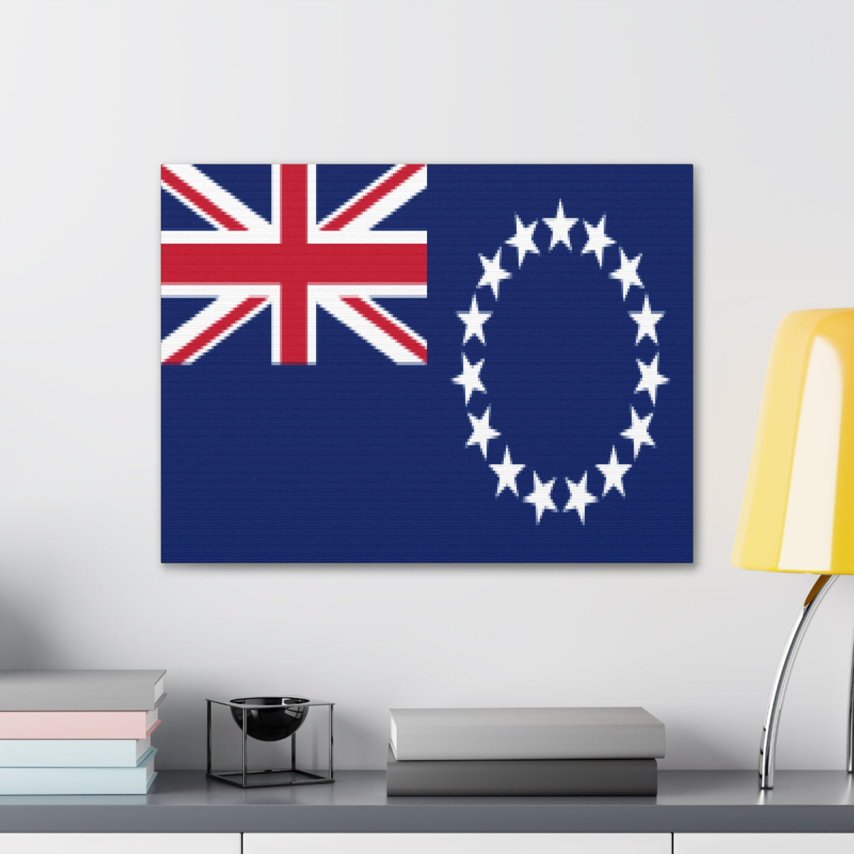 Cook Islands Country Flag Canvas Vibrant Wall Art Unframed Home Decor-Express Your Love Gifts