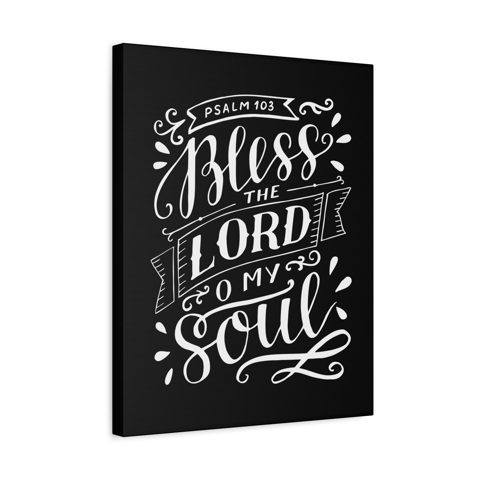 Scripture Canvas Bless The Lord Psalm 103 Christian Wall Art Bible Verse Print Ready To Hang-Express Your Love Gifts