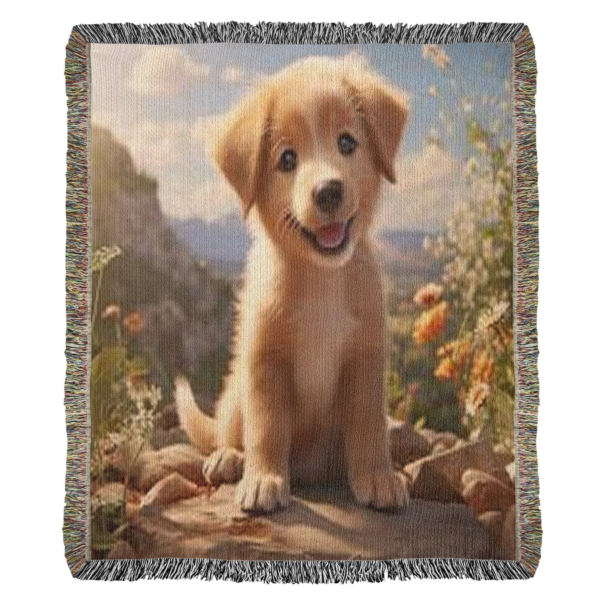 Personlaized Upload Your Own Portrait Heirloom Photo Woven Blanket-Express Your Love Gifts
