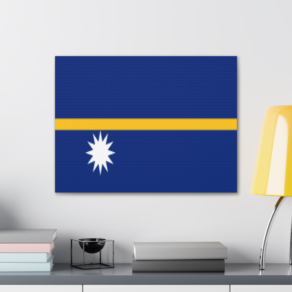 Nauru Country Flag Canvas Vibrant Wall Art Unframed Home Decor-Express Your Love Gifts