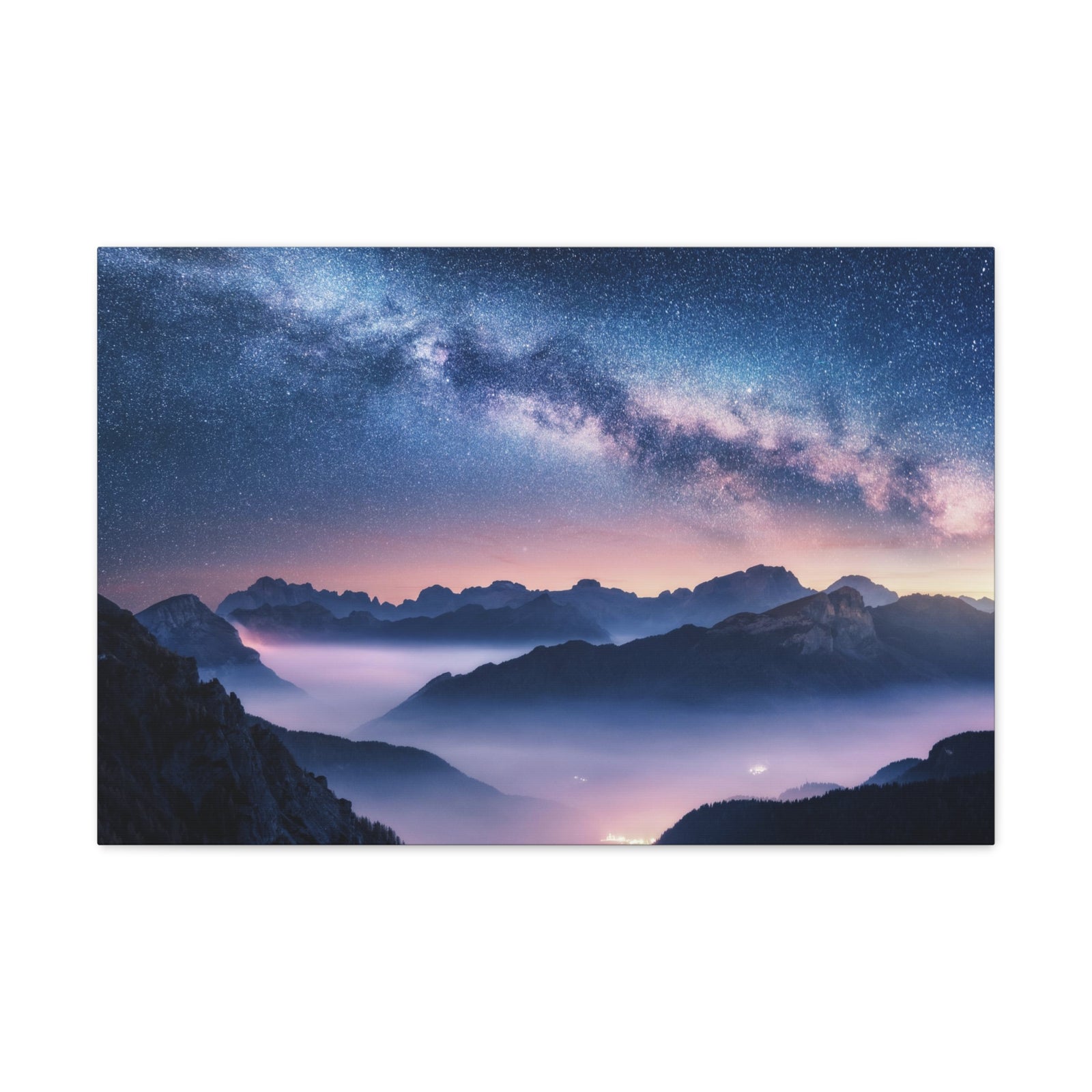 Nature Wilderness Night Sky Photography Canvas Wall Art for Home Decor Ready-to-Hang-Express Your Love Gifts