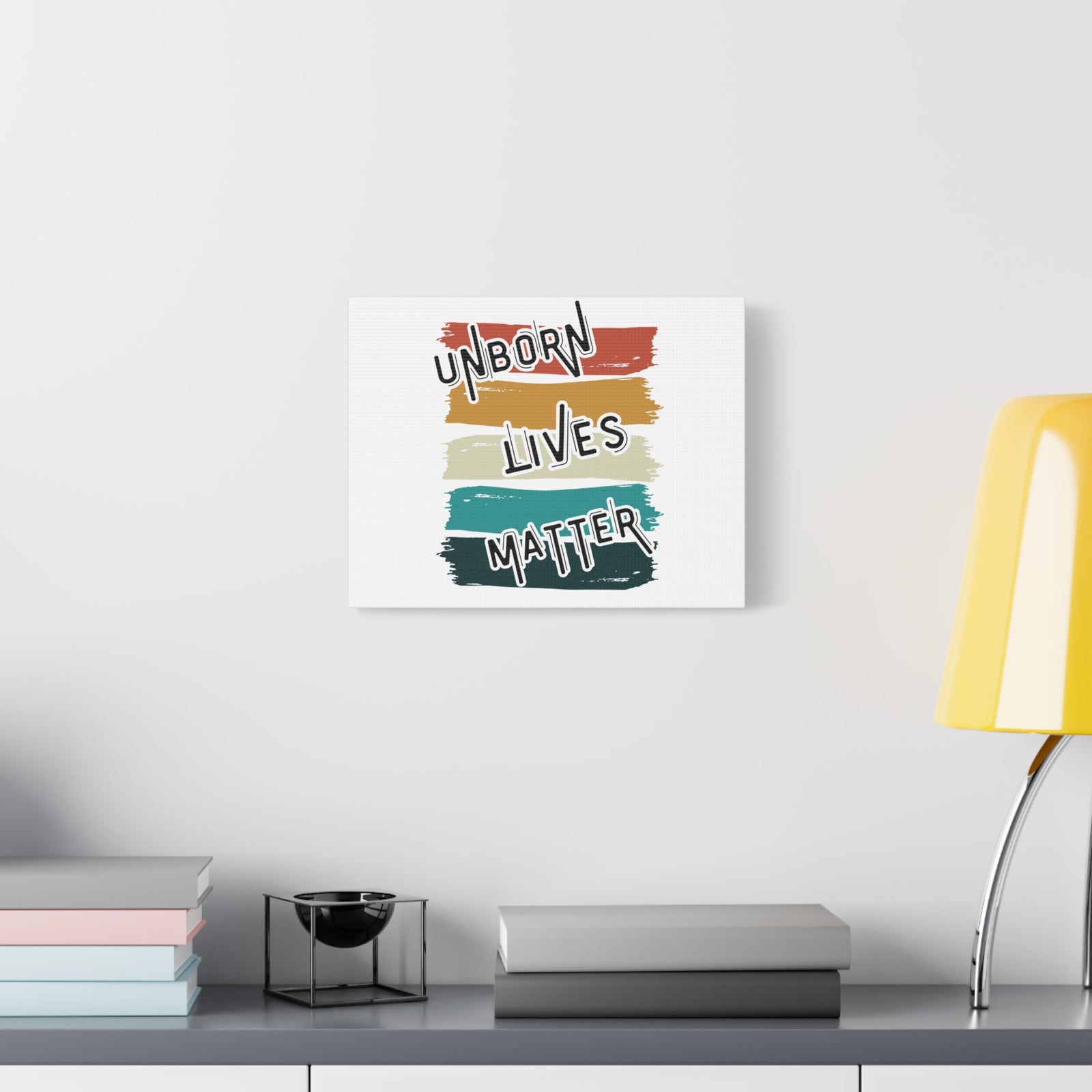 Scripture Walls Unborn Lives Matter Psalm 127:3 Rainbow Bible Verse Canvas Christian Wall Art Ready to Hang-Express Your Love Gifts