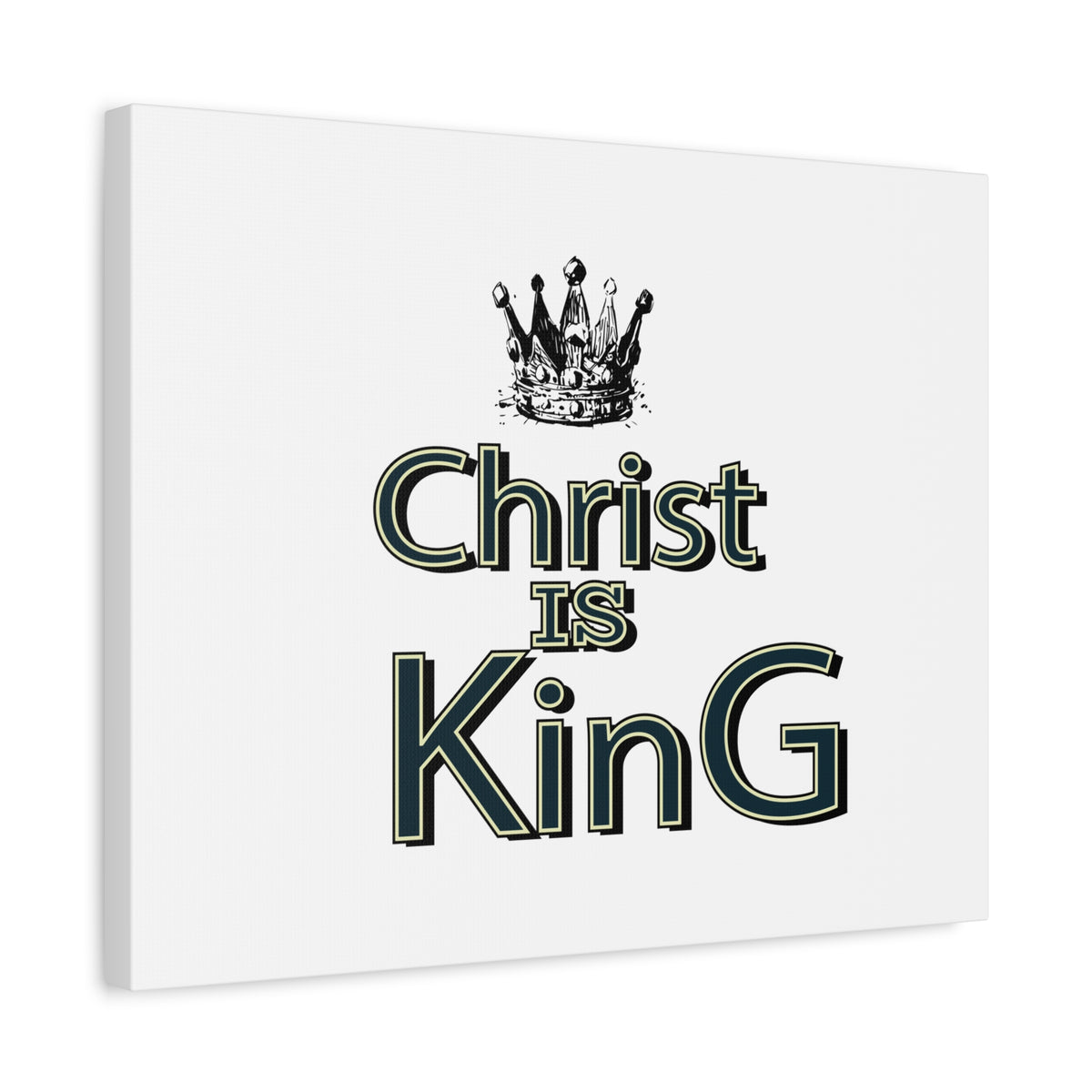 Scripture Walls Christ is King Bible Verse Canvas Christian Wall Art Ready to Hang Unframed-Express Your Love Gifts