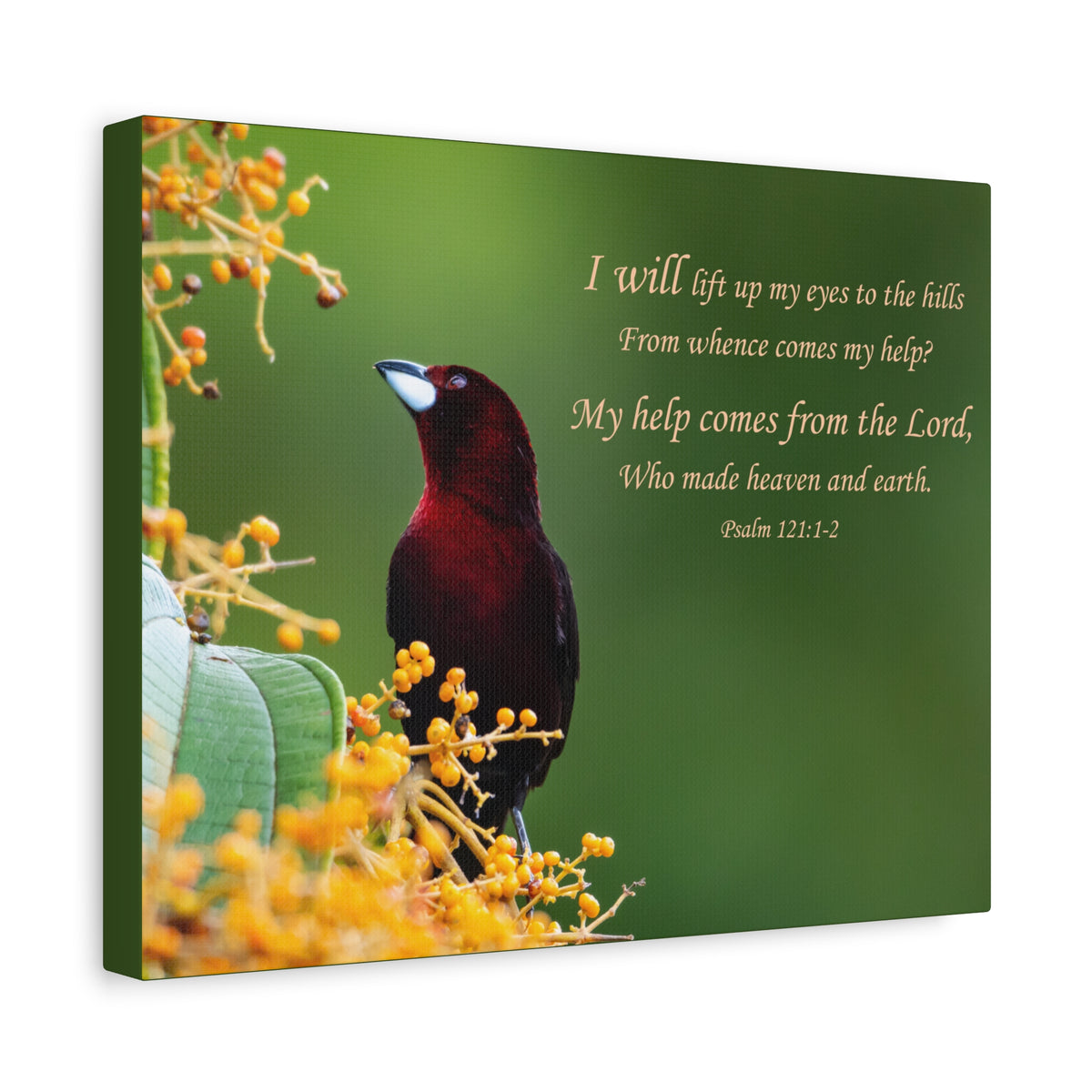 Scripture Canvas Comes From The Lord Psalm 121:1-2 Christian Wall Art Bible Verse Print Ready to Hang-Express Your Love Gifts