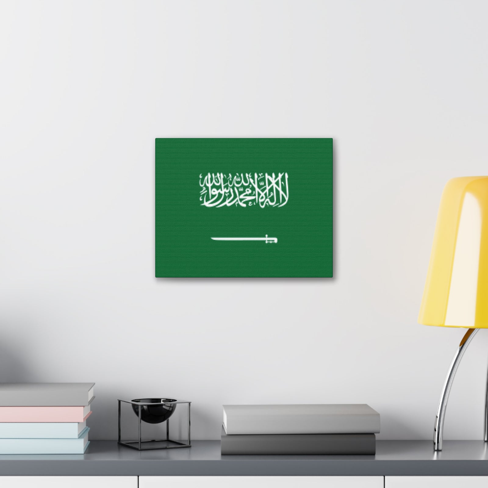 Saudi Arabia Country Flag Canvas Vibrant Wall Art Unframed Home Decor-Express Your Love Gifts