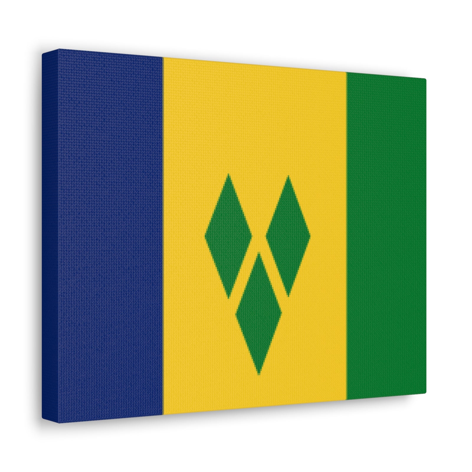 Saint Vincent and the Grenadines Country Flag Canvas Vibrant Wall Art Unframed Home Decor-Express Your Love Gifts