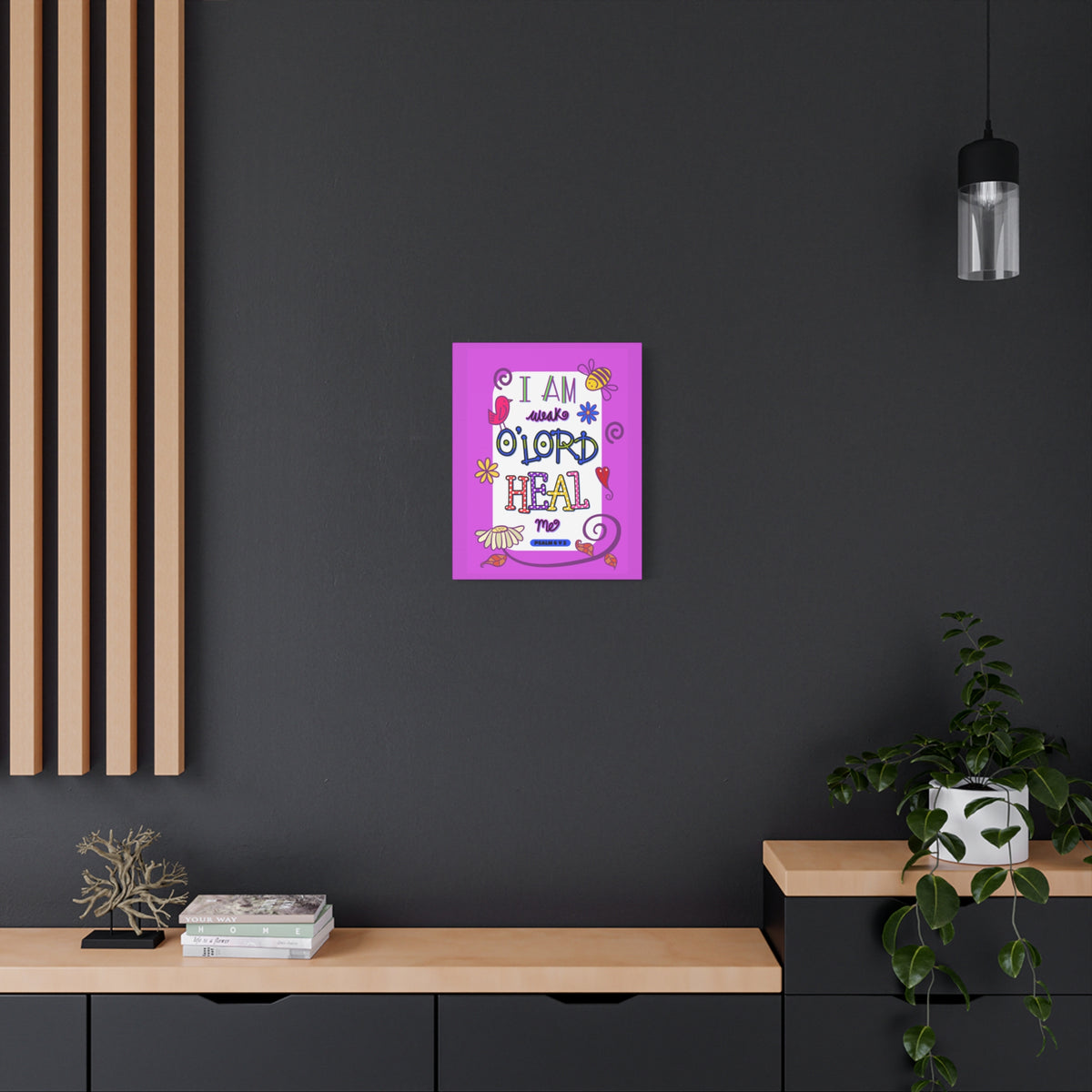 Scripture Walls Lord Heal Me Psalm 6:2 Bible Verse Canvas Christian Wall Art Ready to Hang-Express Your Love Gifts