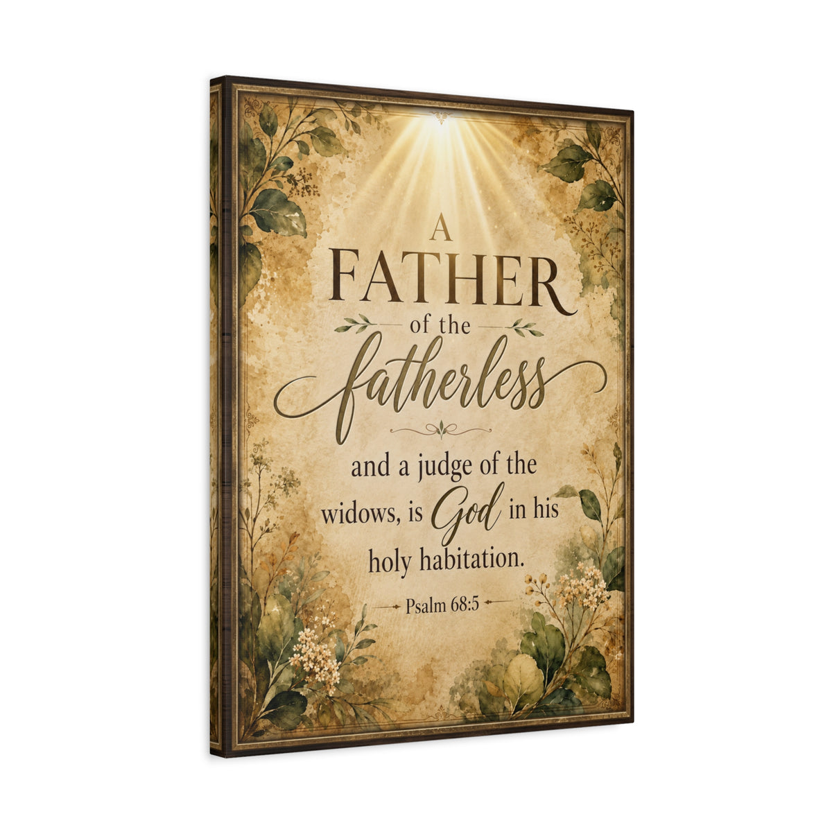 Scripture Walls Psalm 68:5 Dark Widows Advocate Christian Wall Art Print Ready to Hang Unframed-Express Your Love Gifts