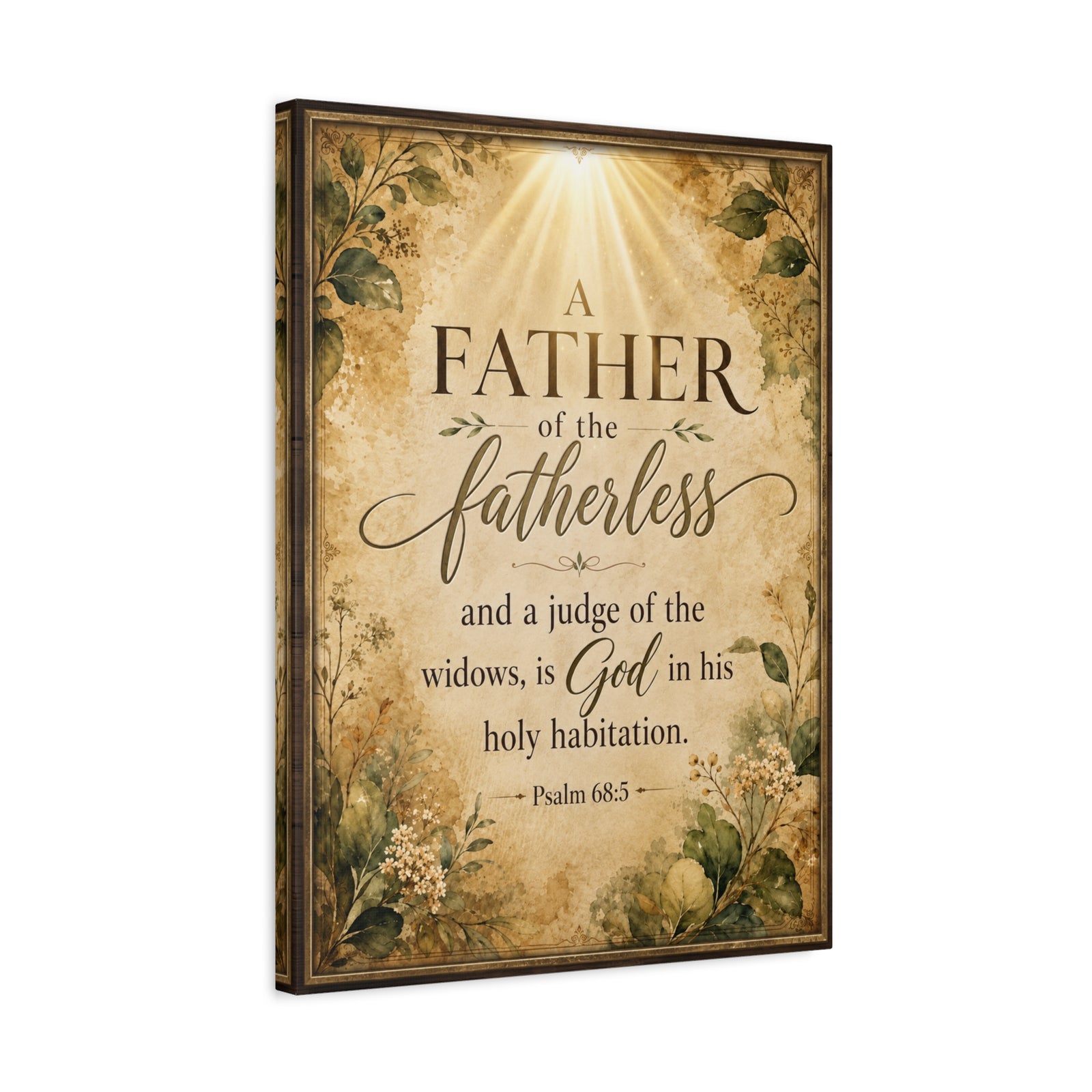 Scripture Walls Psalm 68:5 Dark Widows Advocate Christian Wall Art Print Ready to Hang Unframed-Express Your Love Gifts