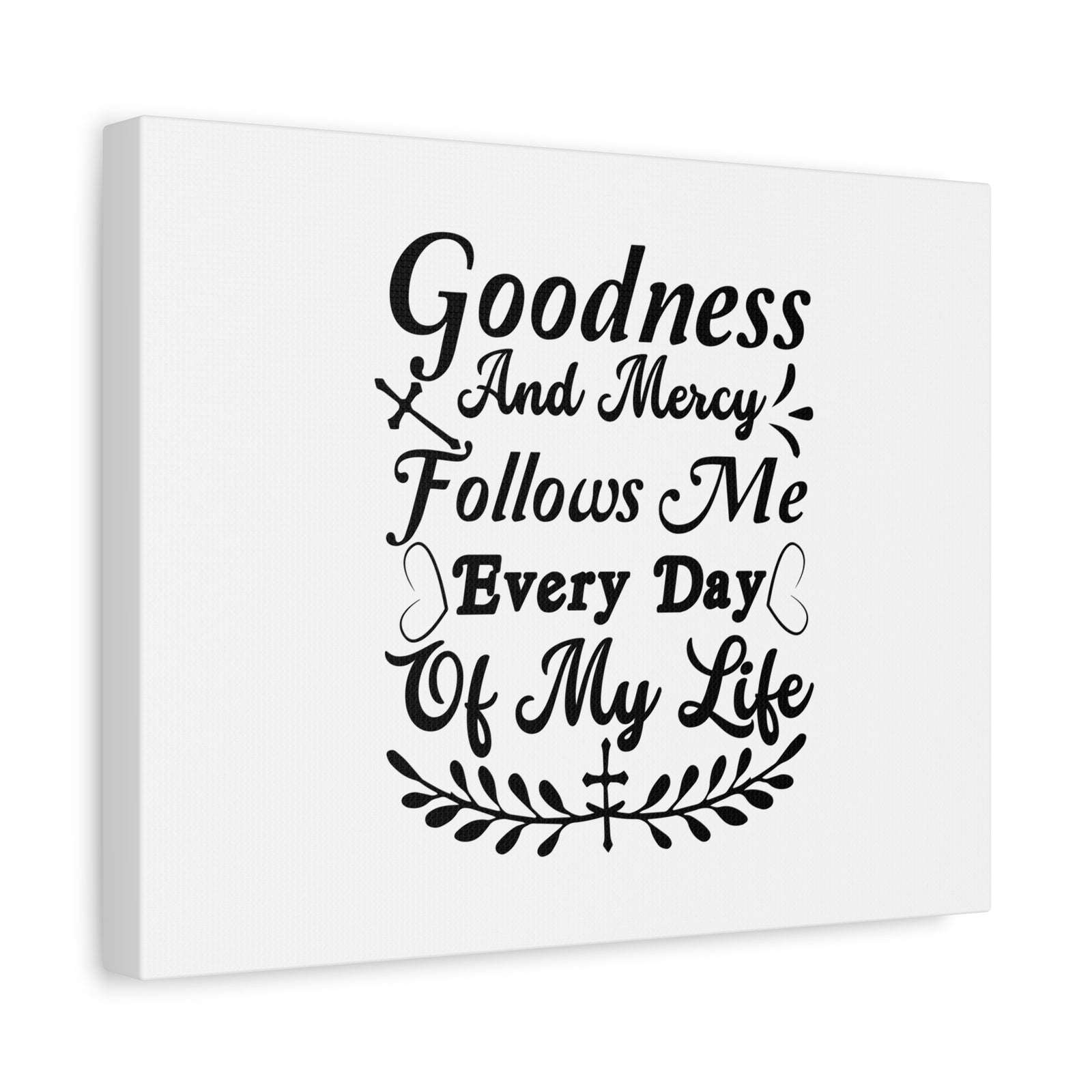 Scripture Canvas Everyday Of My Life Psalm 121:7-8 Laurel White Christian Wall Art Bible Verse Print Ready to Hang-Express Your Love Gifts