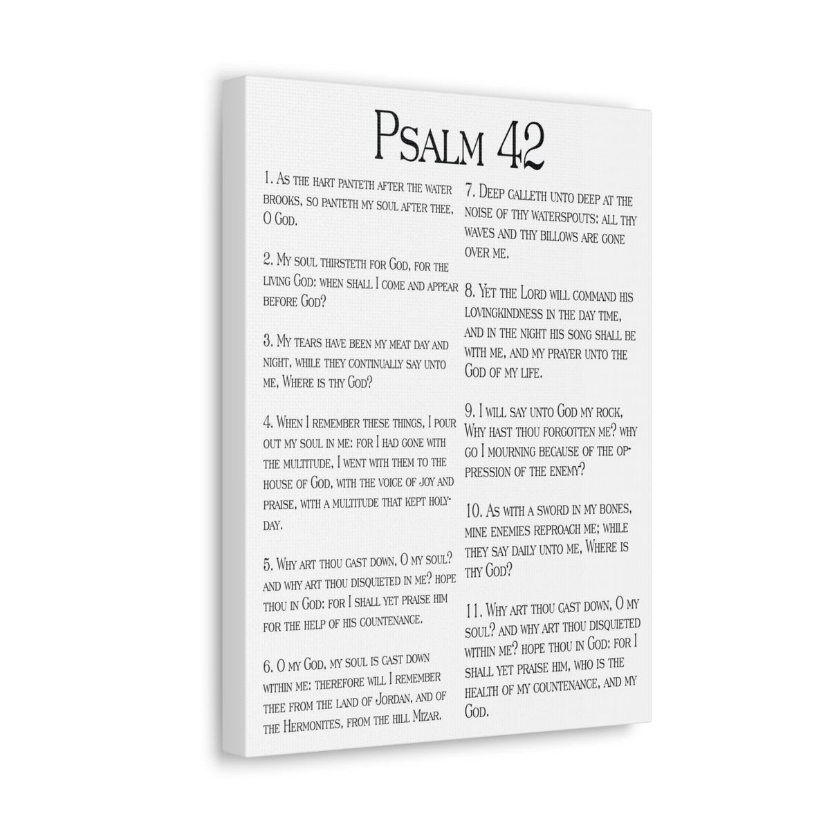 Scripture Walls Satisfy My Thirsty Soul Psalm 42:6 Christian Wall Art Print Ready to Hang-Express Your Love Gifts