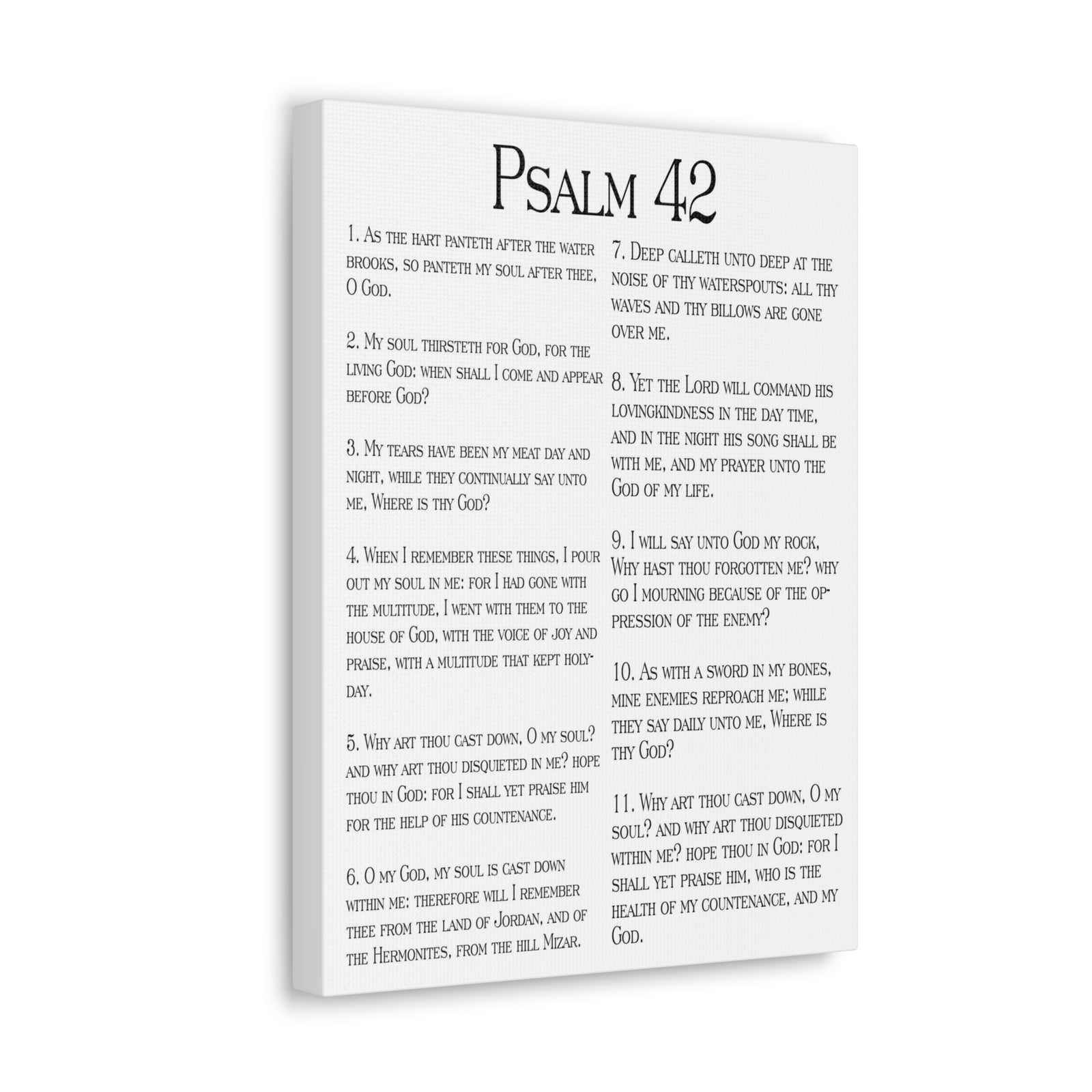 Scripture Walls Satisfy My Thirsty Soul Psalm 42:6 Christian Wall Art Print Ready to Hang-Express Your Love Gifts