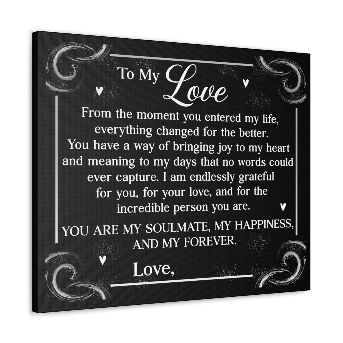Personalized You Are My Soulmate Romantic Inspirational Print Ready to Hang Artwork Unframed-Express Your Love Gifts