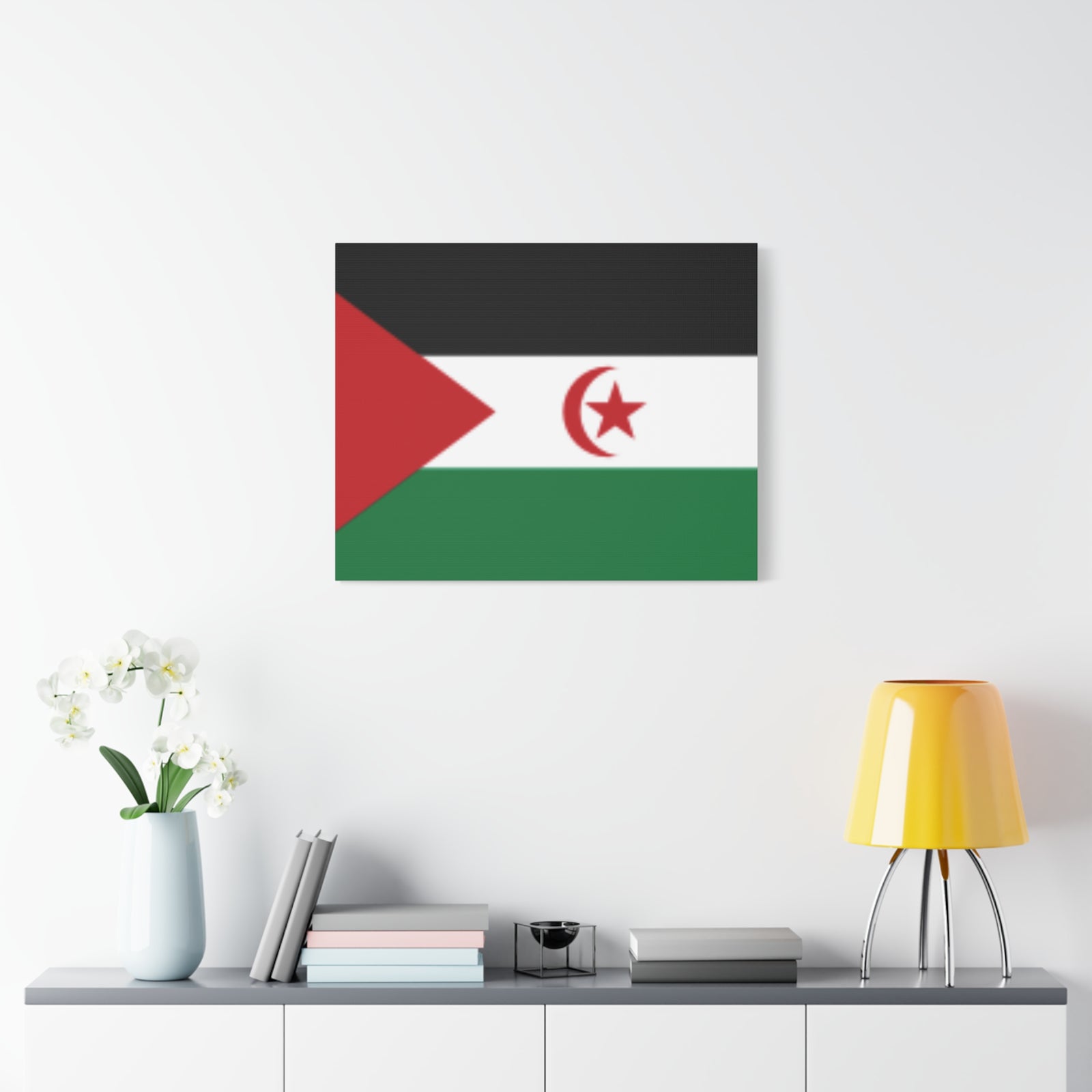 Western Sahara Country Flag Canvas Vibrant Wall Art Unframed Home Decor-Express Your Love Gifts