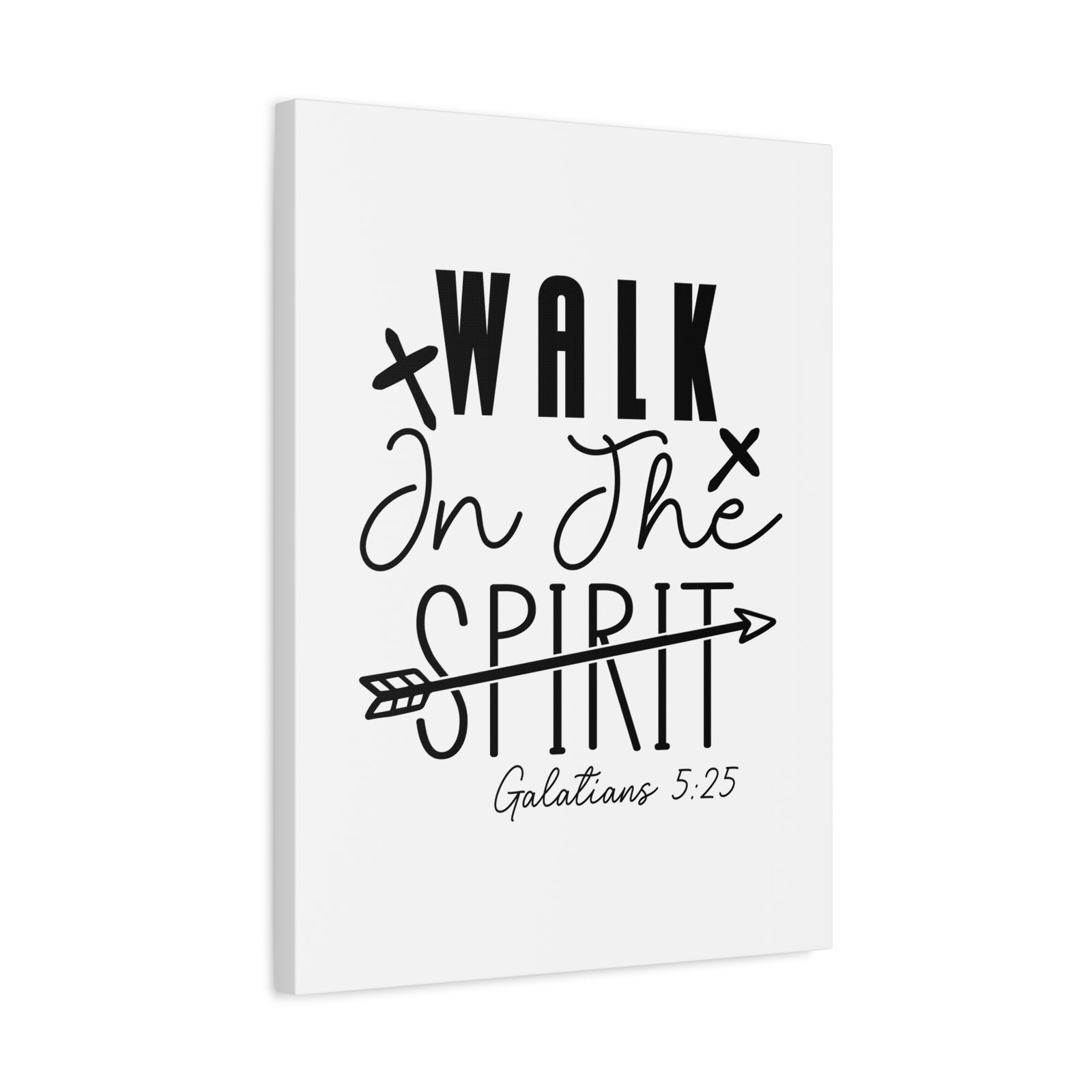 Scripture Walls Galatians 5:25 Walk in the Spirit Bible Verse Canvas Christian Wall Art Ready to Hang Unframed-Express Your Love Gifts