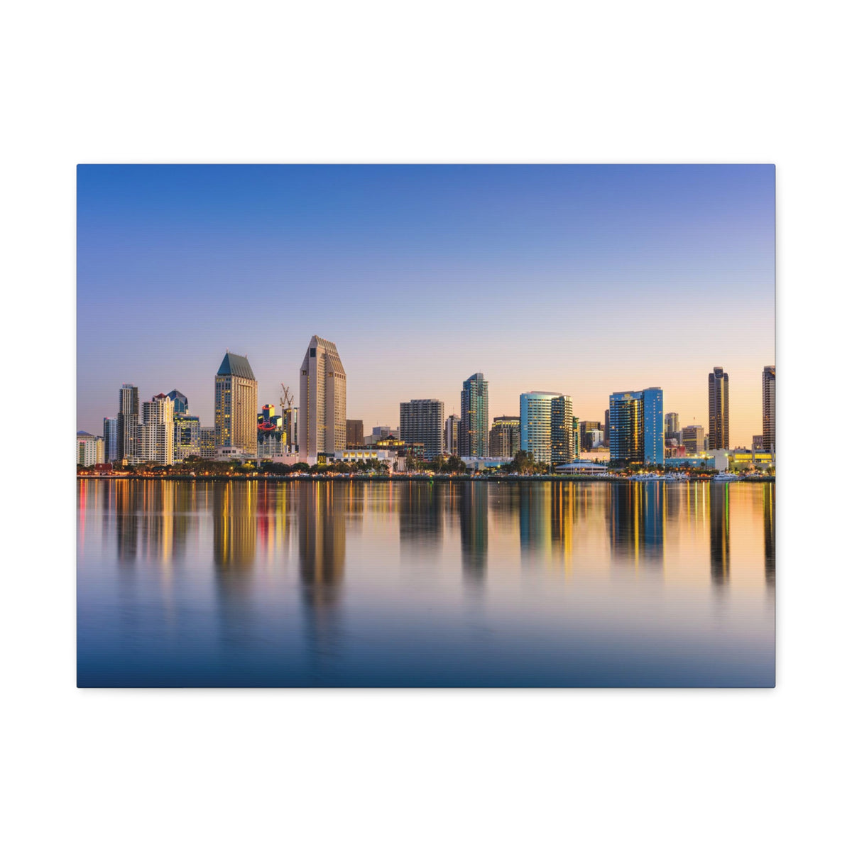 San Diego Daytime Skyline Canvas Artwork High-Quality Breathtaking Stunning Cityscape for Home Decor Ready to Hang-Express Your Love Gifts