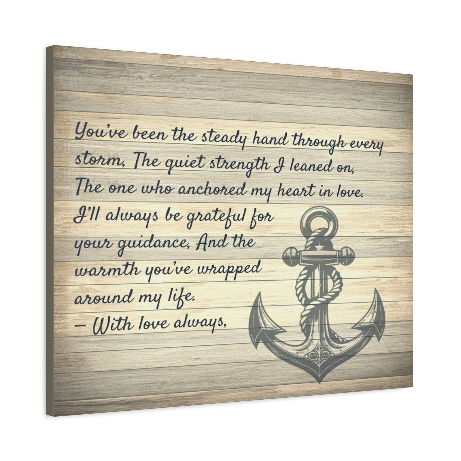 Personalized To Mom Your Love Anchors Me Custom Canvas Wall Art-Express Your Love Gifts