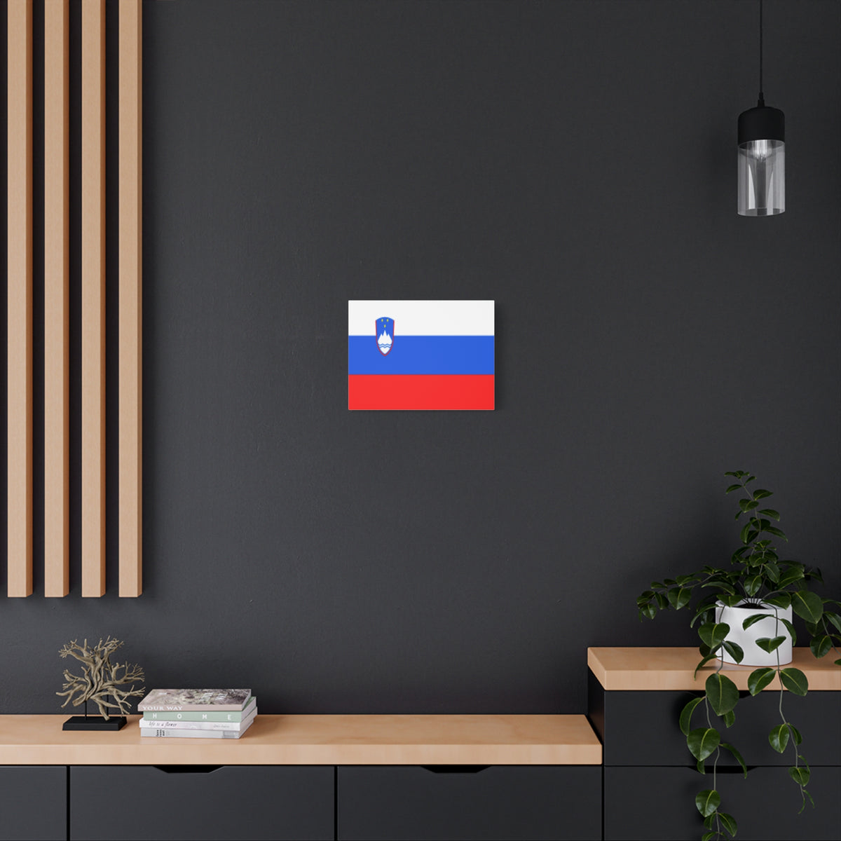 Slovenia Country Flag Canvas Vibrant Wall Art Unframed Home Decor-Express Your Love Gifts