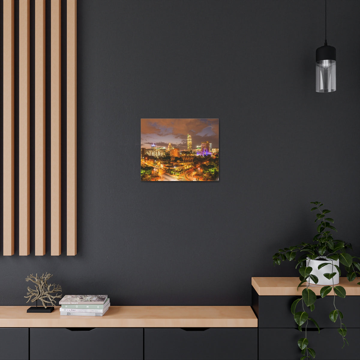 Johannesburg Night Skyline Canvas Artwork High-Quality Breathtaking Stunning Cityscape for Home Decor Ready to Hang-Express Your Love Gifts