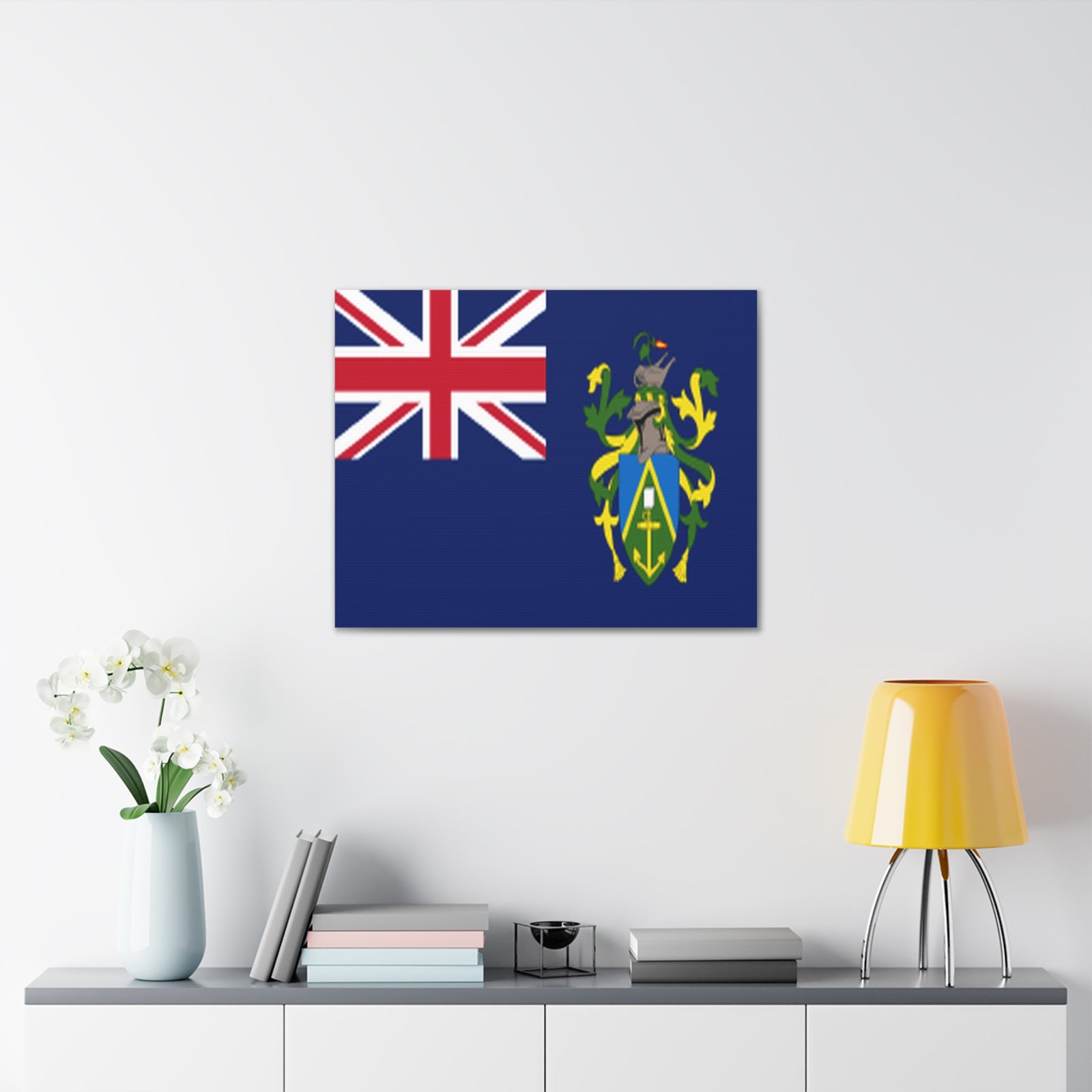 Pitcairn Island Country Flag Canvas Vibrant Wall Art Unframed Home Decor-Express Your Love Gifts