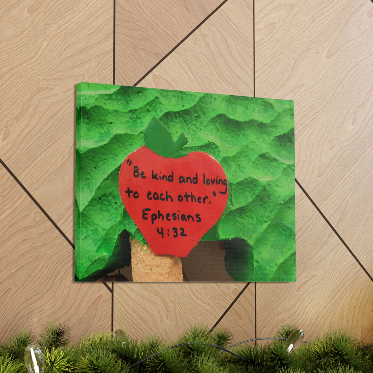 Scripture Walls Be Kind Ephesians 4:32 Bible Verse Canvas Christian Wall Art Ready to Hang-Express Your Love Gifts