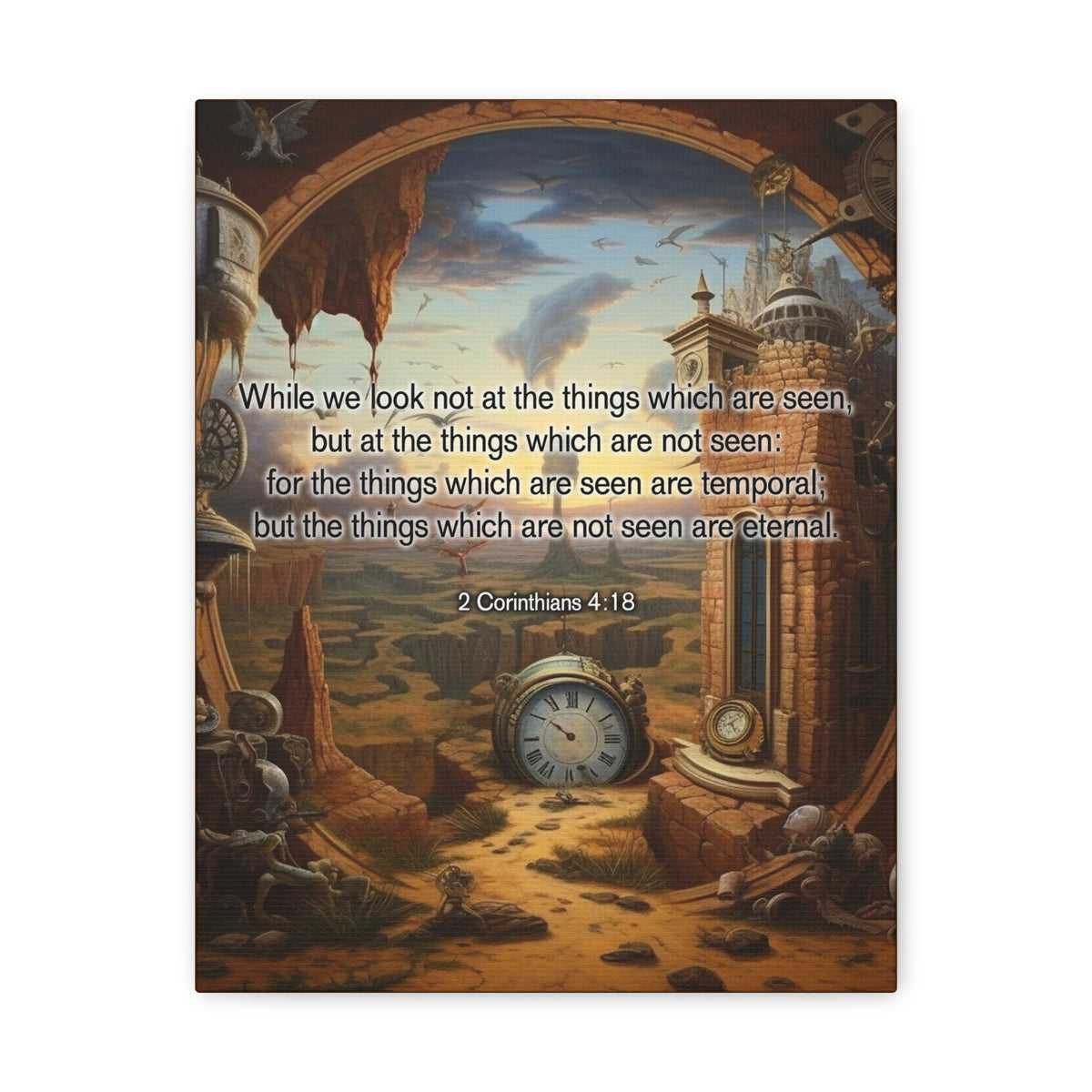 Scripture Walls Temporal 2 Corinthians 4:18 Christian Wall Art Print Ready to Hang Unframed-Express Your Love Gifts