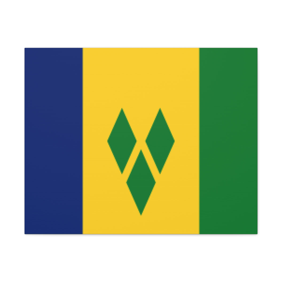 Saint Vincent and the Grenadines Country Flag Canvas Vibrant Wall Art Unframed Home Decor-Express Your Love Gifts
